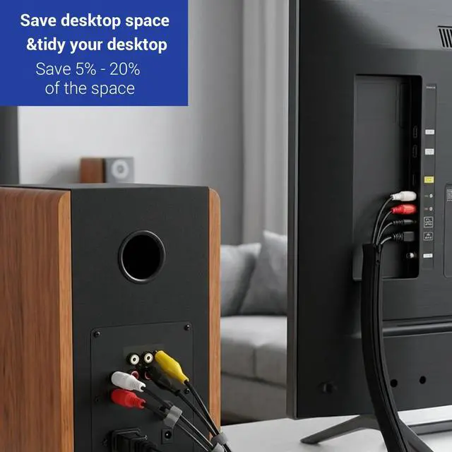Alt view image 6 of 7 - 15-Pack Black Cable Sleeve Organizers for Wires- Zipper Cord Management | 19.7" x 3.5" Durable Cord Organizers, Easy to Install & Use, Safety Cable Sleeve Storage