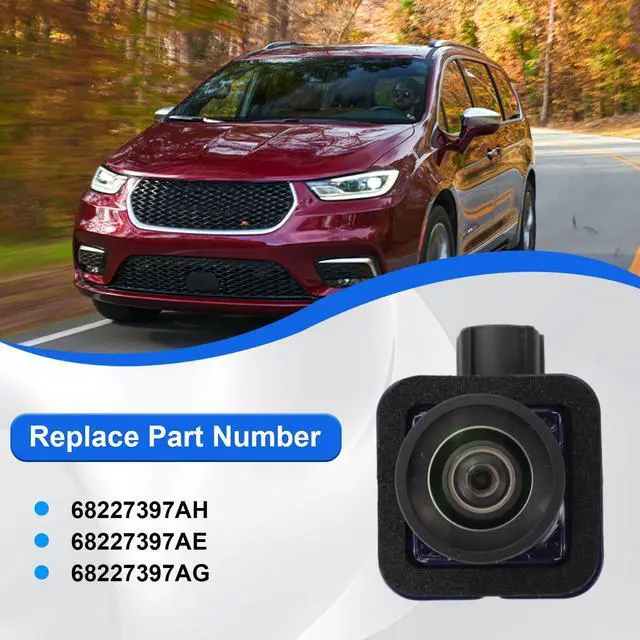 Alt view image 3 of 7 - Rear View Backup Camera for Chrysler Pacifica Voyager | 2017 2018 2019 2020 2021 2022 2023 17 18 19 20 21 22 23 3.6 68227397AH