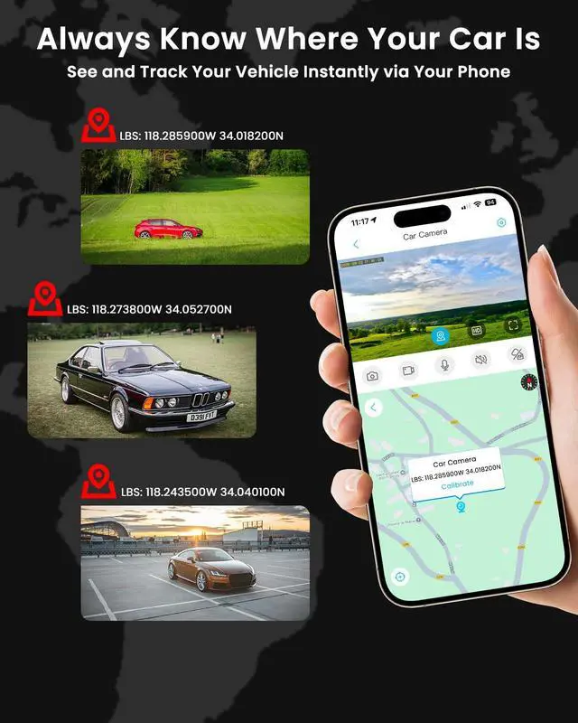 Alt view image 7 of 7 - 4G LTE Dash Cam with SIM Card, Remote Live View & 24/7 Parking Monitor | Car Security Camera with AI Motion Alerts, 2-Way Talk, G-Sensor, SD/Cloud, Theft & Vandalism Protection for Fleet & Family