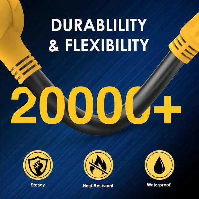 Alt view image 7 of 7 - Renters Friendly NEMA 5-15P Household Plug to 10-30R Dryer Adapter Cord 12 Inch Heavy Duty STW 10 Gauge ONLY for 120V Device EV Power Cord