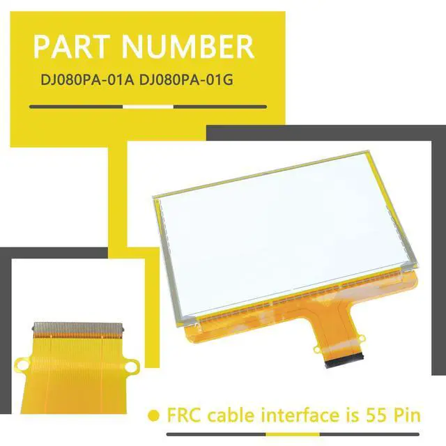 Alt view image 5 of 6 - 8" 55 Pin Touch Screen Glass Digitizer Compatible with 15-18 Suburban | Tahoe Colorado Silverado Canyon Sierra MYLINK Navigation Raido DJ080PA-01A DJ080PA-01G