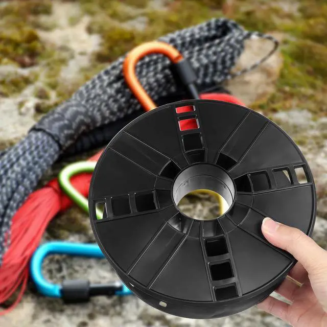 Alt view image 2 of 7 - Small Cord Reel, Portable Open Wire Spool Organizer | Empty plastic cable storage reel for extension cord Ethernet cable, RV, camping, motorhome, garage, workshop