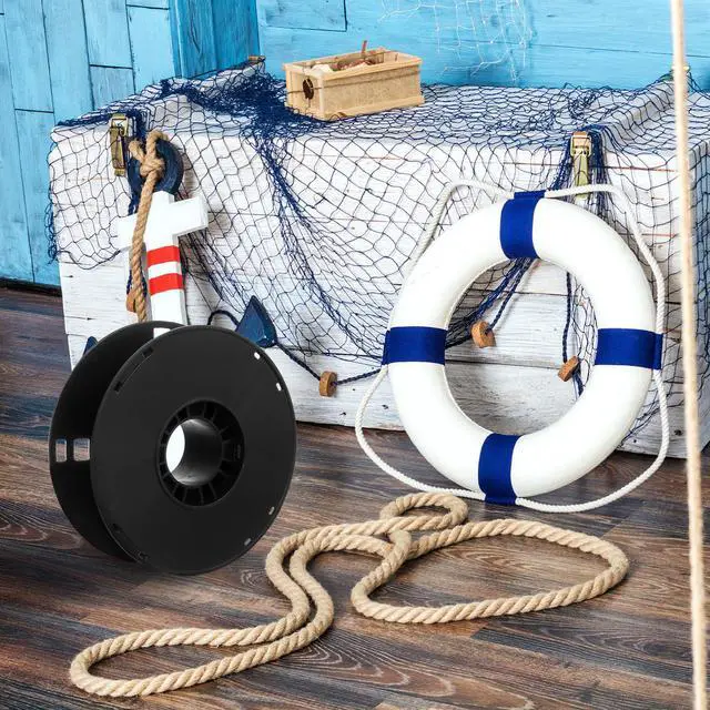 Alt view image 4 of 7 - Small Cord Reel, Portable Open Wire Spool Organizer | Empty plastic cable storage reel for extension cord Ethernet cable, RV, camping, motorhome, garage, workshop