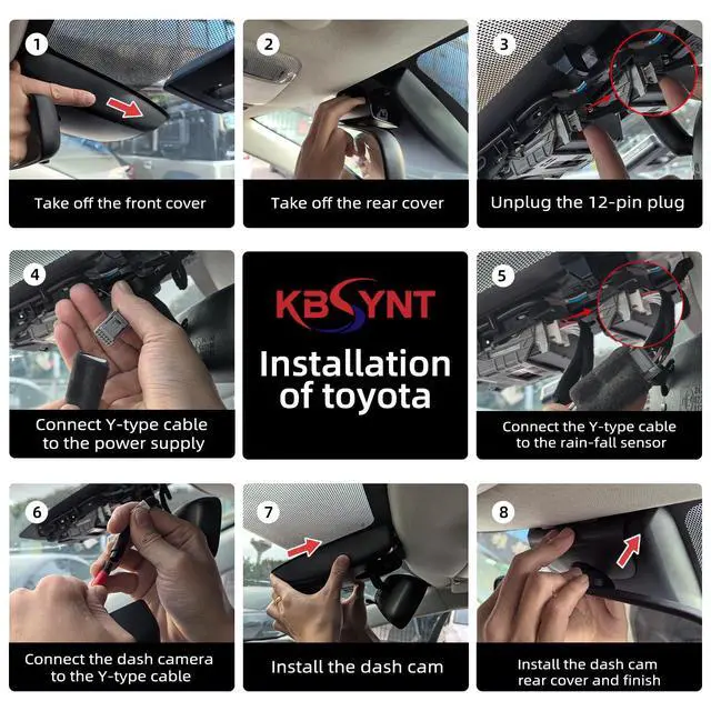 Alt view image 3 of 7 - Front 4K Dash Cam for Toyota 4Runner 2020-2024,OEM Look,Plug & Play | UHD 2160P Video,Built-in WiFi & APP,Loop Recording,G-Sensor, f/1.6 Aperture,No Wiring,Hidden OEM Style,64GB Card