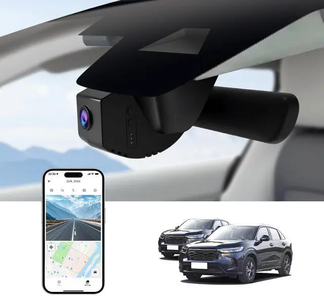 Main image of OEM Style Front Dash Cam for Honda HR-V 2023-2026 | Front 4K, 64GB Card, Hidden Design, Plug&Play, Easy Install, Loop Recording, G-Sensor, Free App