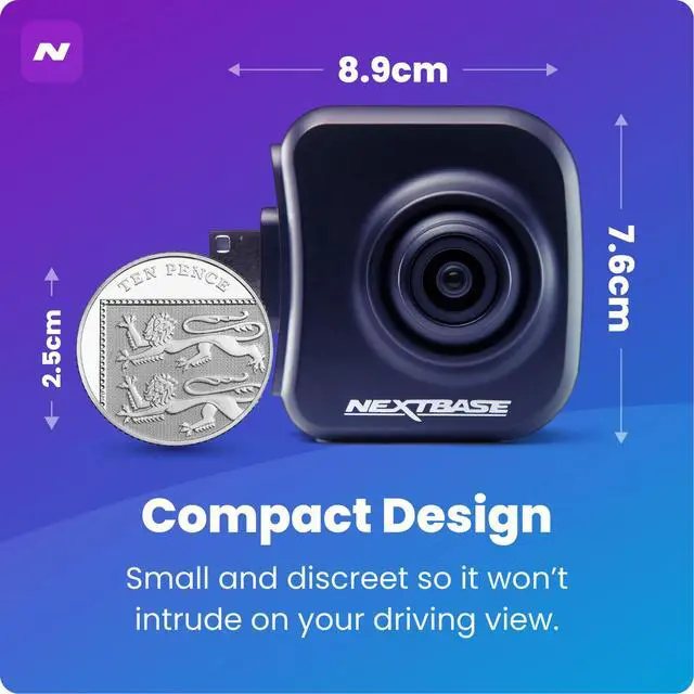 Alt view image 2 of 7 - Dash Cam Add-On Rear View Exterior Camera Compatible 322GW 422GW 522GW 622GW-Black