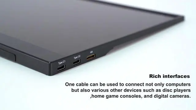 Alt view image 6 of 7 - 15.6 Inch Portable Touchscreen Monitor, 1080P FHD IPS Display | USB C HDMI External Second Screen with Smart Cover Stand for Laptop PC Mac Phone Gaming