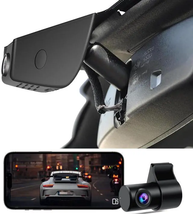 Main image of 4K Dual Dash Cam for Ford F150/F250/ F350/F450 2021-2026 (Model A) | Front 4K + Rear 1080P Dash Camera for Super Duty 2020-2026 XLT Lariat King Ranch Tremor Raptor Limited Platinum + 128GB Card