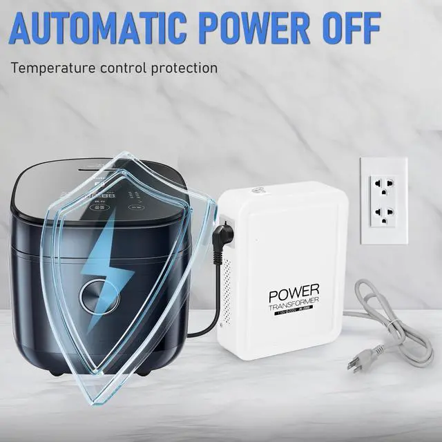 Alt view image 3 of 7 - Updated 2000W Step Up Transformer 110v to 220v | with Overheat Protection, High Voltage Step up Voltage Electrical Converter for Euro China Korea 220V-240V Appliances