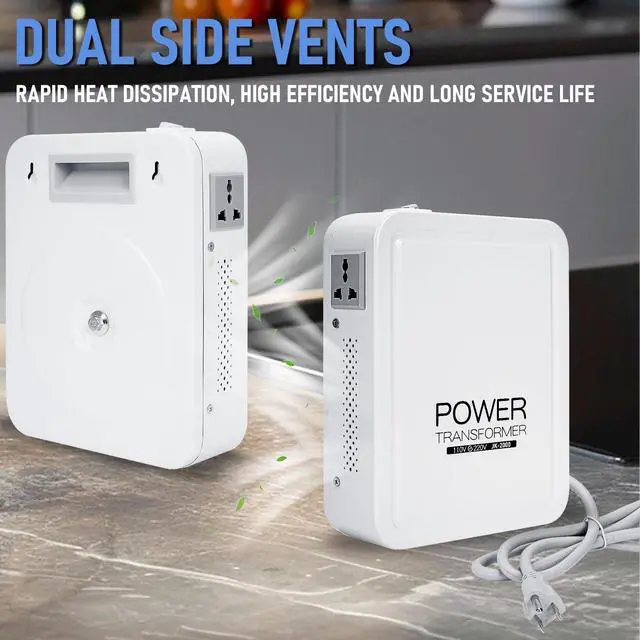 Alt view image 5 of 7 - Updated 2000W Step Up Transformer 110v to 220v | with Overheat Protection, High Voltage Step up Voltage Electrical Converter for Euro China Korea 220V-240V Appliances