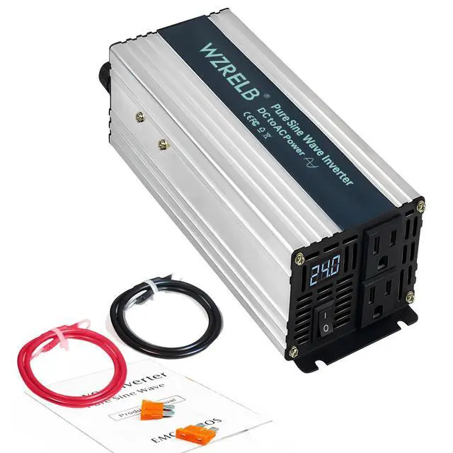 Main image of 1000W Pure Sine Wave Inverter 48V DC to 110V 120V AC,Car Power Inverter with Dual AC Outlets, LED Display,Off-Grid Portable Power Converter for Home, RV, Truck, Camping