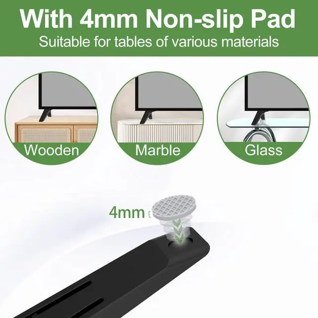 Alt view image 5 of 7 - TV Stand for LG TV Legs, for LG 75" TV Legs 75UM6970PUB 75UK6500 75UK6570 75UK7050 75UM7570 75UM8070 75UM7100PUA 75UN6955 75UN7370 75UN8570AUD MAM648866 with Screws