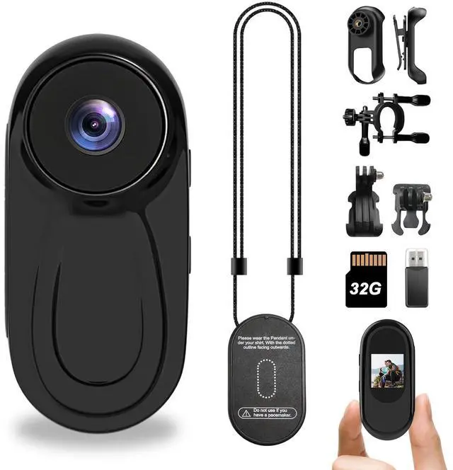Main image of Mini Body Camera 1080P HD Thumb POV Wearable Action Body Cam Hand Free Vlogging Cameras Worn Small Camcorder with Magnetic Clip for Travel Cycling Pet Walk Vlog