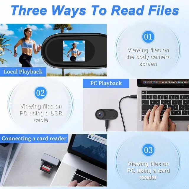 Alt view image 7 of 7 - Mini Body Camera 1080P HD Thumb POV Wearable Action Body Cam Hand Free Vlogging Cameras Worn Small Camcorder with Magnetic Clip for Travel Cycling Pet Walk Vlog