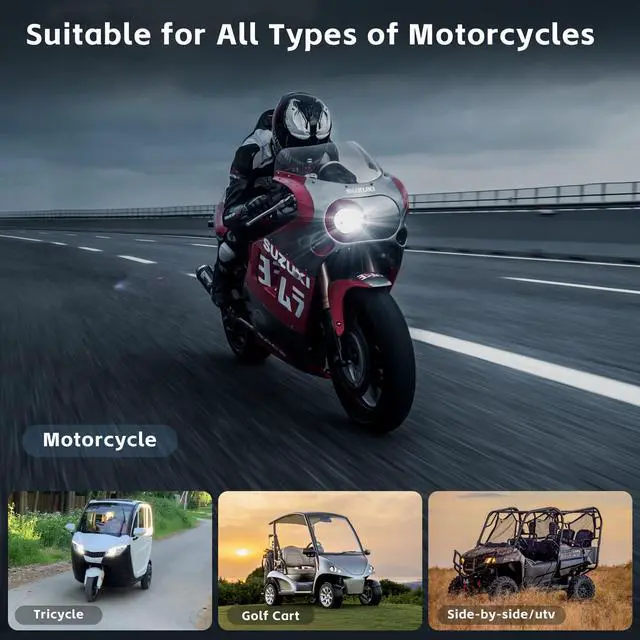 Alt view image 4 of 7 - Motorcycle Dash Cam with Dual Front and Rear Cameras, Fits All Motorcycles | 3.0" Screen Motorcycle Camera with 64GB TF Card, IP67 Waterproof, G-Sensor, Loop Recording, 24/7 Parking Mode