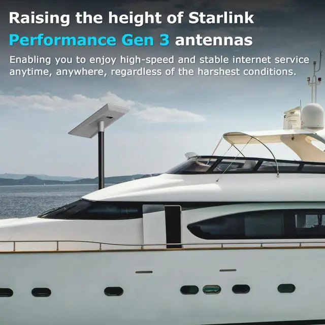 Alt view image 5 of 6 - Starlink Performance Gen 3 Pipe Adapter, Starlink Performance Pole Mount | Stainless Steel, for 35-62mm Metal Pipes, Easy Install, Heavy Duty, Durable for Extreme Climates