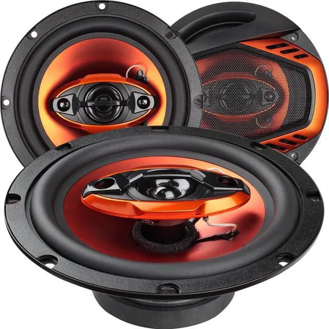Alt view image 2 of 6 - 1300W 6.5-Inch 4-Way Car Audio Coaxial Speakers System - 2 Pairs