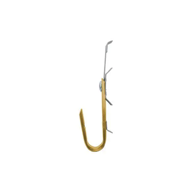 Alt view image 2 of 7 - 3/4" Heavy Duty Metal Batwing J-Hook Cable & Wire Support Hangers with Bat Wing Clip for Attaching Ceiling Wire & Threaded Rod for Cable Management