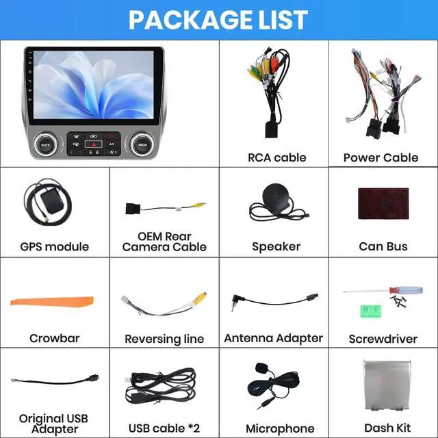 Alt view image 7 of 7 - Car Radio for Chevrolet Chevy Camaro Radio, 2010 2011 2012 2013 2014 2015 Camaro Radio Upgrade with 9 Inch Touchscreen, Android, Carplay, DSP, Bluetooth 5.0, GPS, FM, AM, 2G RAM, 64G ROM