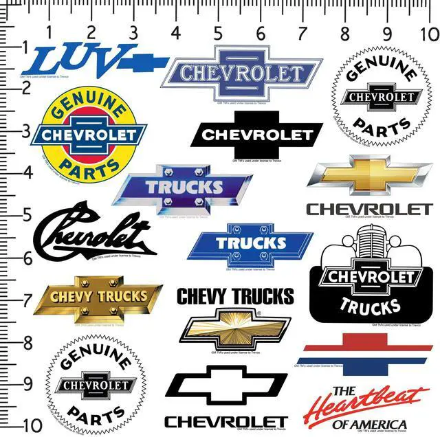 Alt view image 2 of 6 - Chevrolet Branding 50 Vinyl Stickers Waterproof Die-Cut Decals Laptop Car