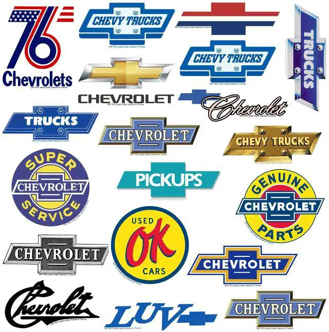 Alt view image 3 of 6 - Chevrolet Branding 50 Vinyl Stickers Waterproof Die-Cut Decals Laptop Car