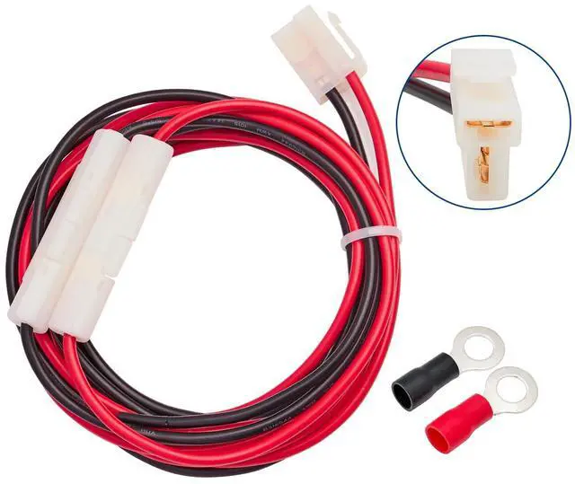 Main image of T-Shape DC Cord Car Power Cable, 3 meters CB Mobile Radio Connector Cable with 15A Fuse for YAESU FT-7800R FT-7900R FT-8900R FT-2600 Kenwood TM-741 TM-G707 TM271 TM281 BTECH ICOM ALINCO ANYTONE