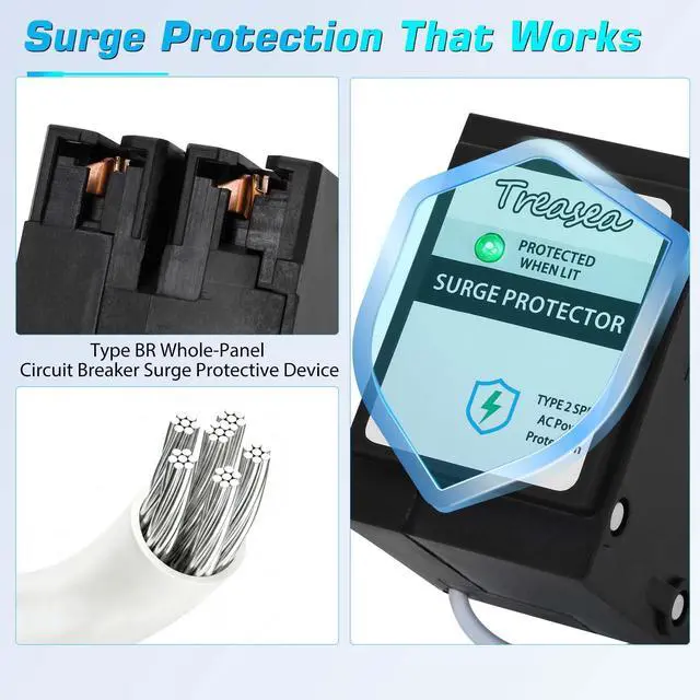 Alt view image 5 of 7 - Type BR Whole-Panel Circuit Breaker Surge Protective Device (3 Pack)