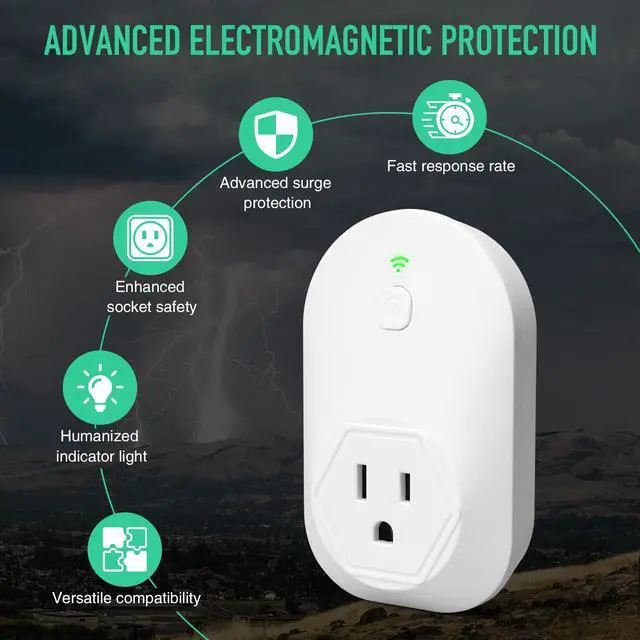 Alt view image 2 of 7 - Generator Electromagnetic Protector, EMP Protection, Plug Into the Socket of Inverter & Generator, Withstand Multiple High-Voltage Surges, for Home Backup, Emergencies, Grid outages