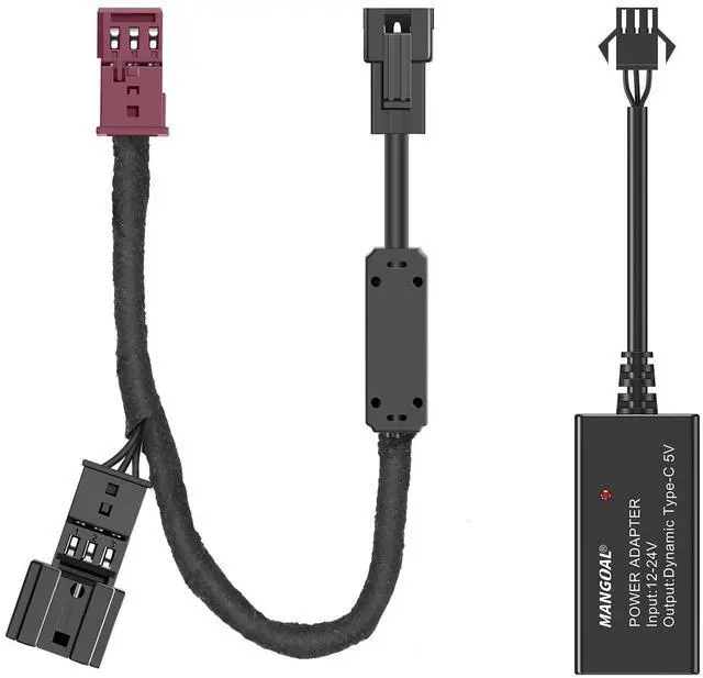 Main image of Dash Cam Power Adapter for BMW with 3-Pin Rain Sensor Hidden Cable Kit for GPS Radar Mirror Camera, Plug & Play Only Fits for Vehicles with 3-Pin Rain Sensor Connector