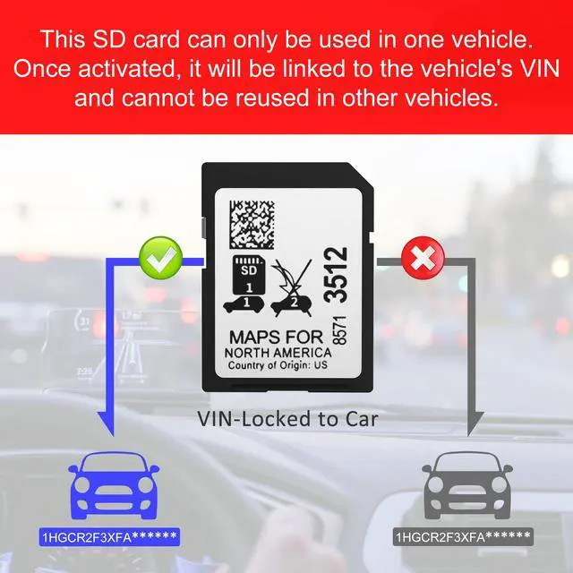 Alt view image 5 of 7 - 2026 Navigation SD Card Map, Latest GM Vehicles Navigation SD Card for USA/Canada/Mexico, SD Card Map Accessory for 2019-2024 GM Vehicles with Buick, Cadillac, Chevrolet, GMC, Part 8571 3512