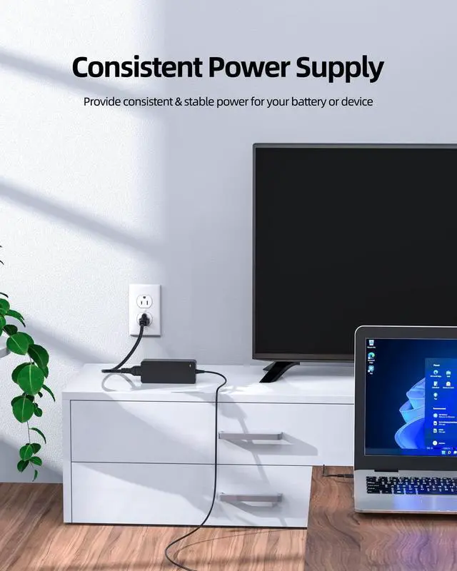 Alt view image 7 of 7 - 90W AC Charger Fit for Lenovo Ideacentre AIO 3 5 3-21 3-22 3-24 3-27 5-24 300 310 510 520 300S 310A 310S 510S 610S A340 A540 All-in-One Laptop Power Supply Adapter Cord