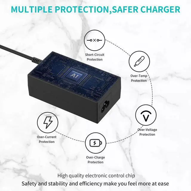 Alt view image 4 of 7 - 65W 45W AC Charger Compatible with HP Elitebook Series Probook 430 440 450 455 470 640 650 G3 G4 G5 G6 G7 G8 PPP009A PPP009C 19.5V 3.33A Laptop Power Adapter Cord