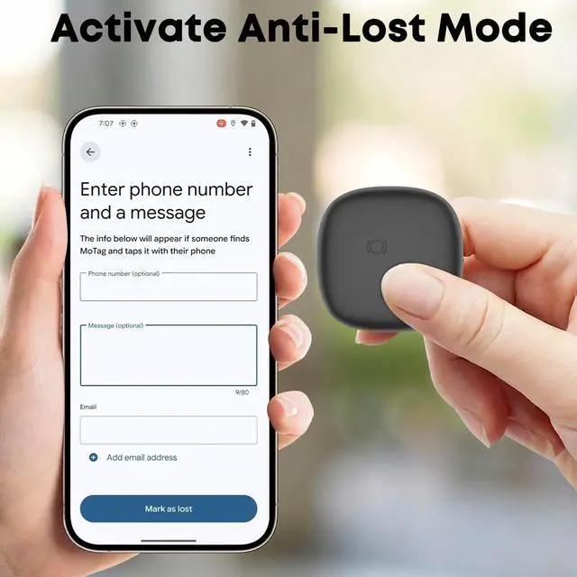 Alt view image 2 of 7 - Air Tracker Tags-4 Pack for Android, Bluetooth Luggage Tracker Anti Lost Keys Finder/Item Locator with Holder Case Work with Google's Find Hub for Key, Backpack, Luggage, Wallet, Precise Position