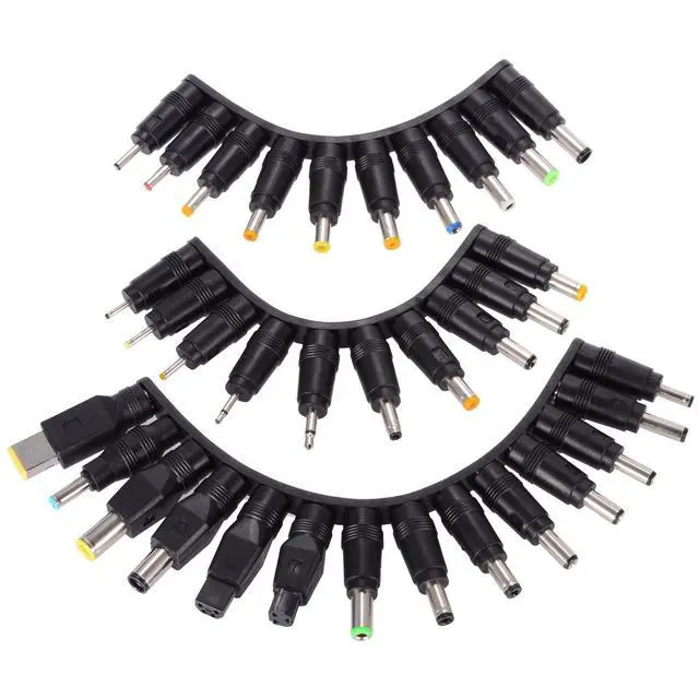 Alt view image 5 of 7 - 34pcs Universal Laptop DC Plug Set, Adapter Jack Tips | Fits Lenovo, Toshiba, Dell, HP, Asus, Most Laptops, Input DC Plug Set, Notebook Power Connectors, Replacement Adapters