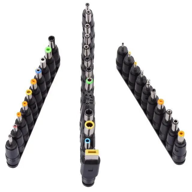 Alt view image 6 of 7 - 34pcs Universal Laptop DC Plug Set, Adapter Jack Tips | Fits Lenovo, Toshiba, Dell, HP, Asus, Most Laptops, Input DC Plug Set, Notebook Power Connectors, Replacement Adapters
