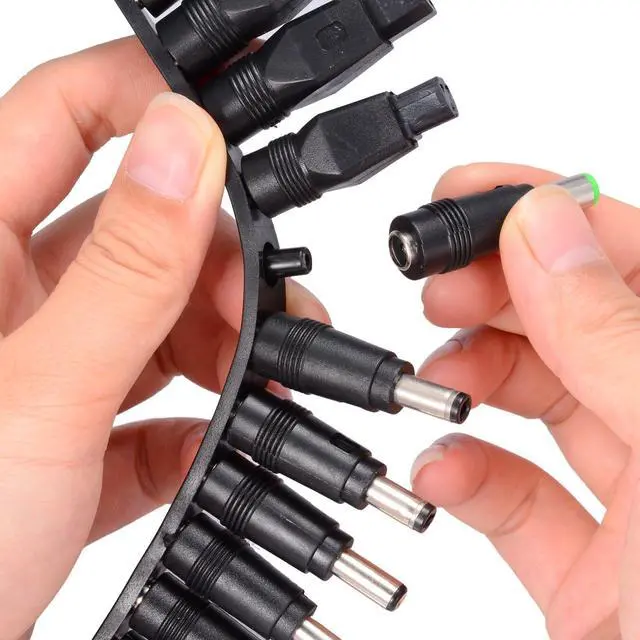 Alt view image 2 of 7 - 34pcs Universal Laptop DC Plug Set, Adapter Jack Tips | Fits Lenovo, Toshiba, Dell, HP, Asus, Most Laptops, Input DC Plug Set, Notebook Power Connectors, Replacement Adapters