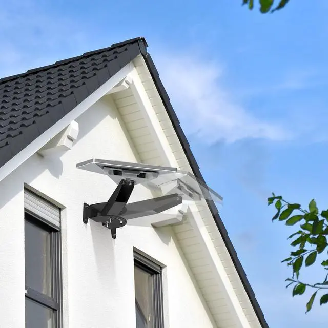 Alt view image 4 of 7 - Starlink Mini Wall Mount, Horizontal Adjustable Heavy Duty Bracket | Weatherproof Rustproof Metal Mount for Home, Cabin, Garage & Shed. All Hardware Included for Permanent Fixed Installation