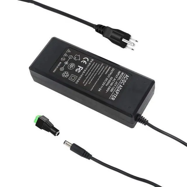Alt view image 6 of 7 - 12V 8A 96W Power Supply Adapter AC to DC Converter Charger AC 110V ~ 240V to DC 12V 8Amp Transformer for Water Pump, CCTV, Computer Project