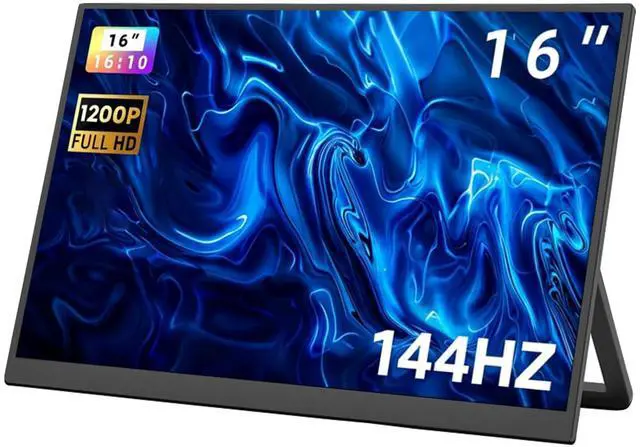 Main image of 16 Inch Portable Gaming Monitor 144Hz 1200P FHD IPS,USB-C HDMI, Ultra Thin Second Screen for Laptop Switch PS5 Xbox, Eye Care Travel Monitor for Gamers