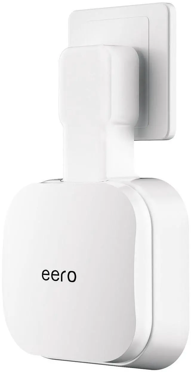 Main image of eero 7 Wall Mount, No Drill Outlet Bracket Holder Only Compatible with eero 7 Dual-Band Mesh Router, Cable Management - Space Saving (1 Pack)