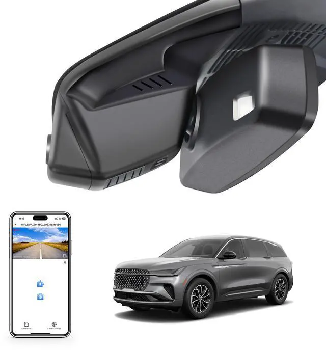 Main image of 4k Dash Cam fit for Ford Lincoln Nautilus Gen2 CDX707 2024-2026 | Integrated OEM Look, UHD 2160P Video, WiFi & App, 64GB Card