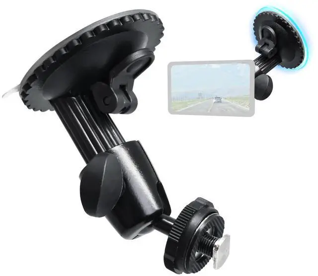 Main image of Windshield Suction Mount for Backup Camera Monitor Heavy-Duty | 5kg Load Capacity, Metal Construction, 360° Adjustable Ball Head, No Drill Easy Install for Reverse Rear View Camera Display