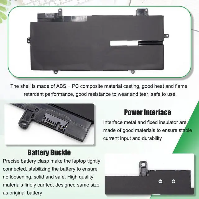 Alt view image 5 of 6 - L20C4P71 L20M4P71 Laptop Battery Replacement for Lenovo ThinkPad X1 Carbon 9th 10th 11th Gen X1 Yoga 6th 7th 8th Gen Series Notebook SB10T83216 5B10W13973 L20D4P71 L20L4P71 15.44V 57Wh