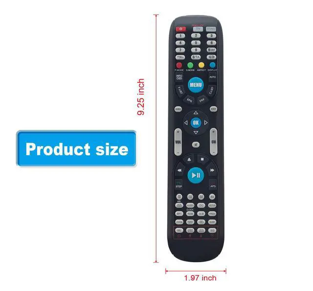 Alt view image 4 of 5 - Universal FUTVRS1-BL Replaced Remote Control Compatible with Furrion TV | FEHS28CAA FEHS39L6A FEHT32N8A FEHT39N8A FEHD19S0A FEFD22S0A FEHT19S0A FEFT22S0A FEFS48F7A FEFS58F7A FEFS50K9A FEFS55F7A