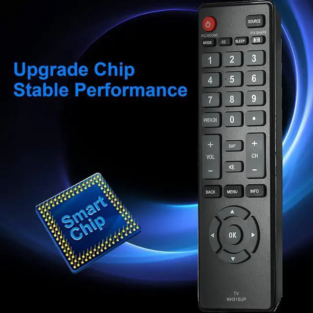 Alt view image 2 of 7 - NH315UP Universal Replacement Remote Control Compatible with All Sanyo LED LCD HDTV TV