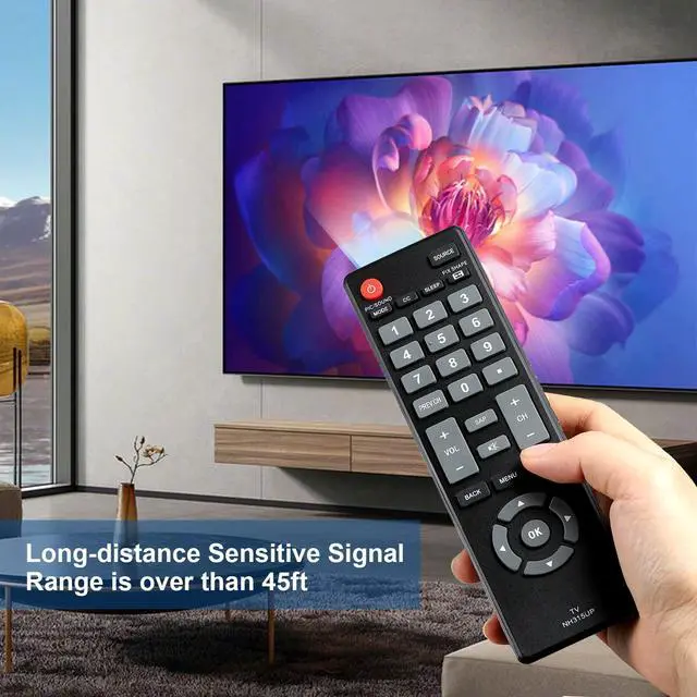 Alt view image 3 of 7 - NH315UP Universal Replacement Remote Control Compatible with All Sanyo LED LCD HDTV TV