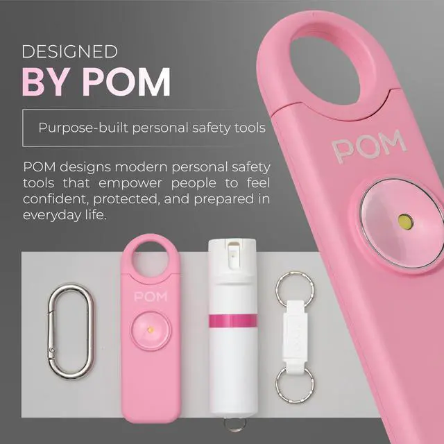 Alt view image 5 of 7 - Personal Safety Alarm for Women 130dB Loud Emergency Siren, USB-C Rechargeable with Bright LED Flashlight, Portable Keychain Design for Self Defense, Purse, Backpack & Travel (Pink)