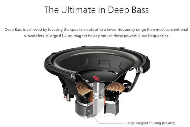 Alt view image 5 of 6 - CW-DR124/104 DRVN 4-ohm 350 Watt Car Audio Subwoofer- Single (Black) with Dependable Low-Frequency Punch (10")