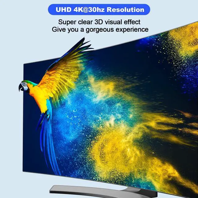 Alt view image 3 of 7 - 4K HDMI Extender Splitter 1x4 100M with Loopout | EDID copy, lossless 4K@30Hz, zero latency, 3D support., plug & play for TV/monitor/projector