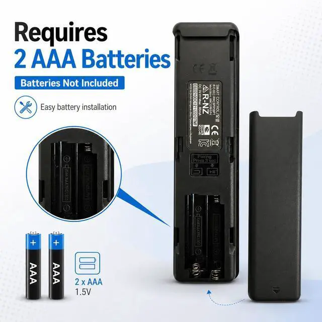Alt view image 7 of 7 - Voice Remote Control Replacement for Samsung TM2560E S85F S95F Smart TV QN55S95FAFXZA QN65S95FAFXZA QN77S95FAFXZA QN83S95FAFXZA QN55S85FAFXZA QN65S85FAFXZA QN77S85FAFXZA QN83S85FAFXZA
